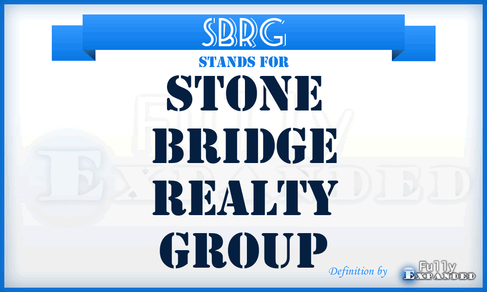 SBRG - Stone Bridge Realty Group