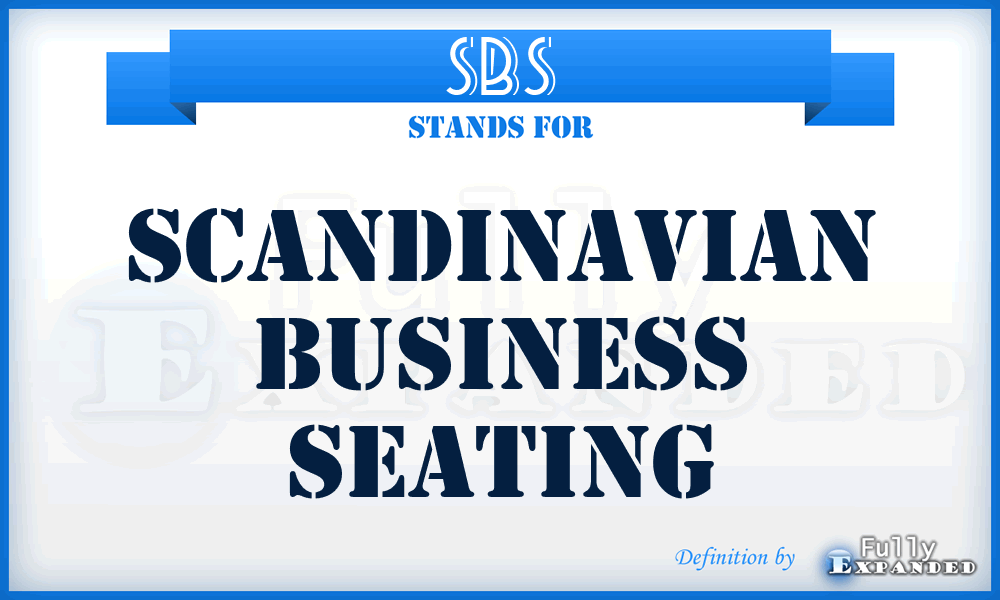 SBS - Scandinavian Business Seating