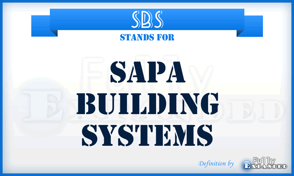 SBS - Sapa Building Systems