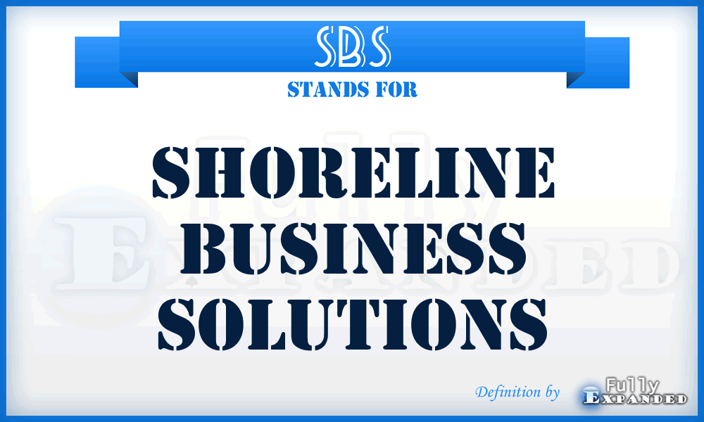 SBS - Shoreline Business Solutions