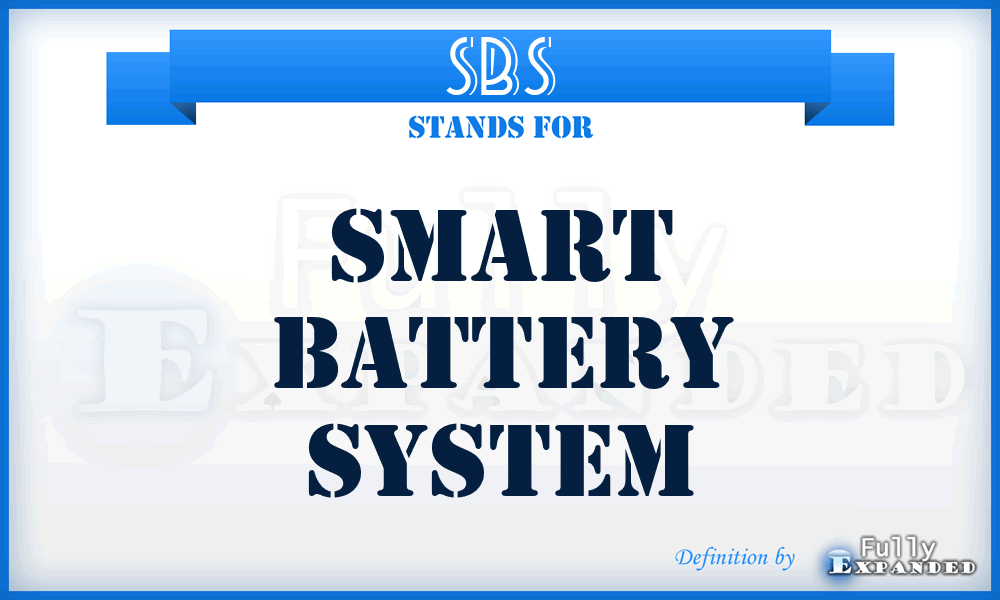 SBS - Smart Battery System