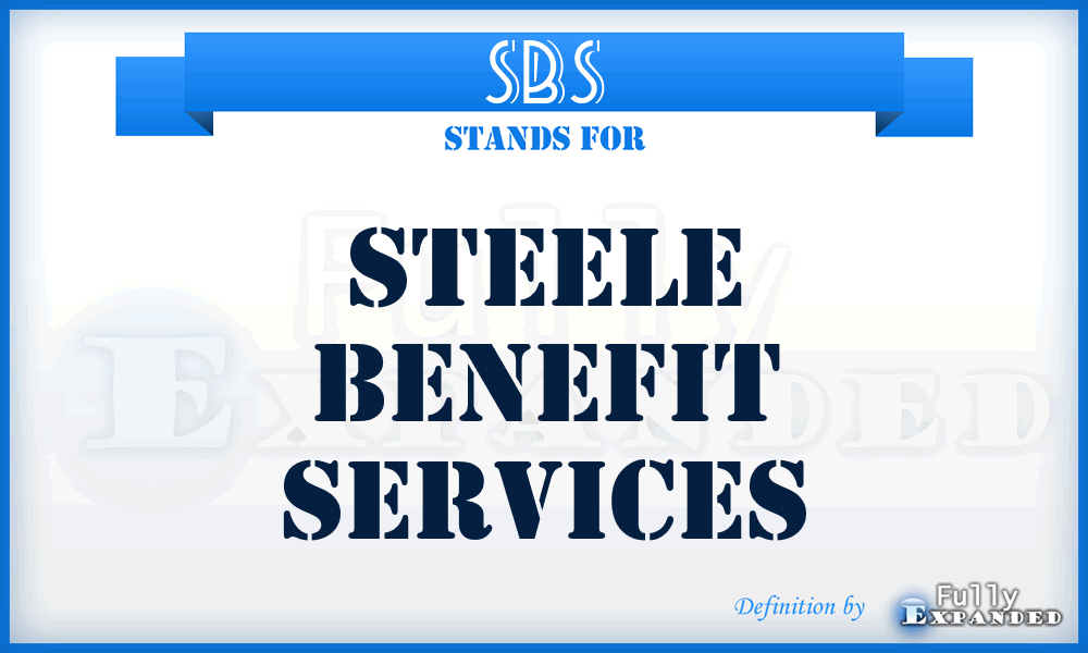 SBS - Steele Benefit Services