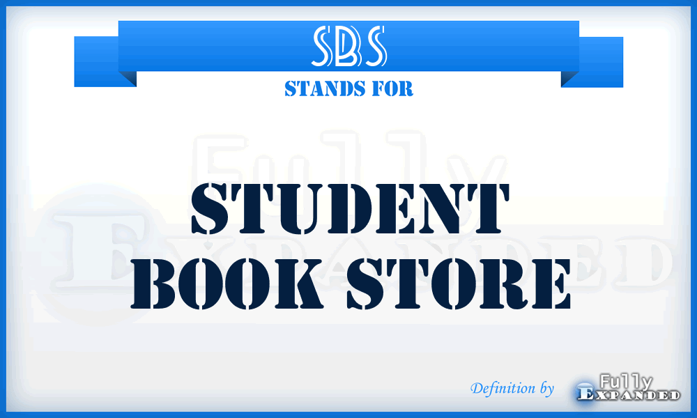 SBS - Student Book Store