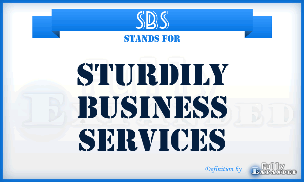 SBS - Sturdily Business Services