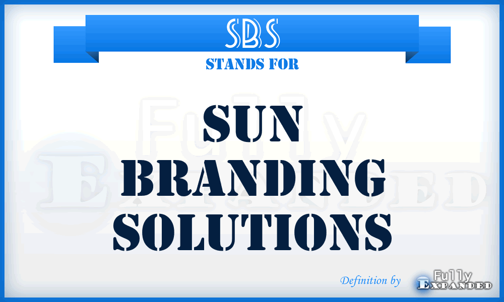 SBS - Sun Branding Solutions