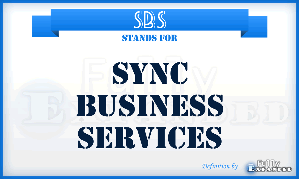 SBS - Sync Business Services