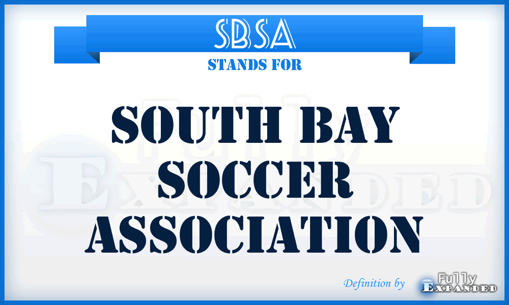 SBSA - South Bay Soccer Association