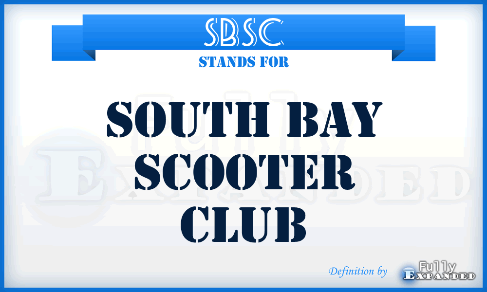 SBSC - South Bay Scooter Club