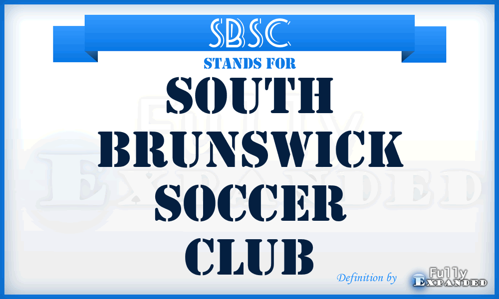 SBSC - South Brunswick Soccer Club