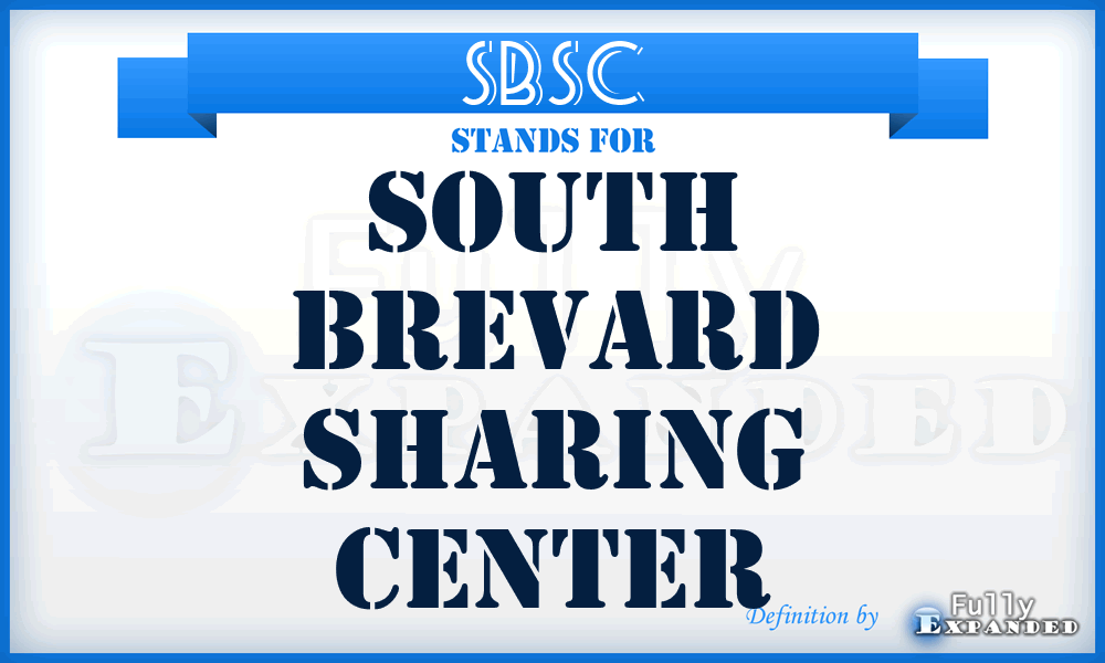 SBSC - South Brevard Sharing Center
