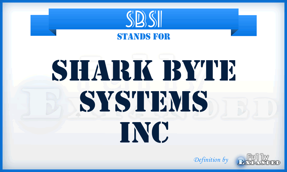 SBSI - Shark Byte Systems Inc