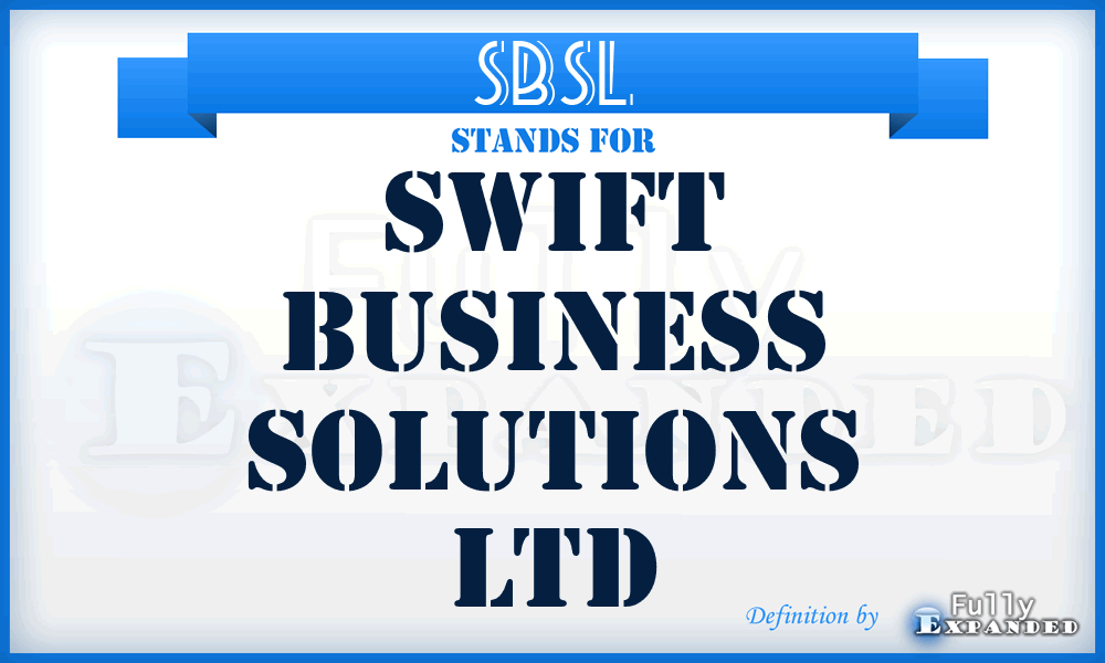 SBSL - Swift Business Solutions Ltd