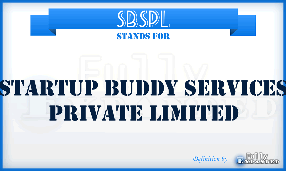 SBSPL - Startup Buddy Services Private Limited