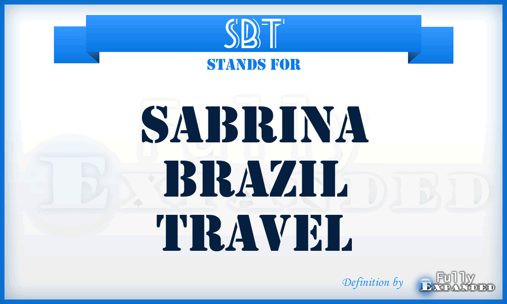 SBT - Sabrina Brazil Travel