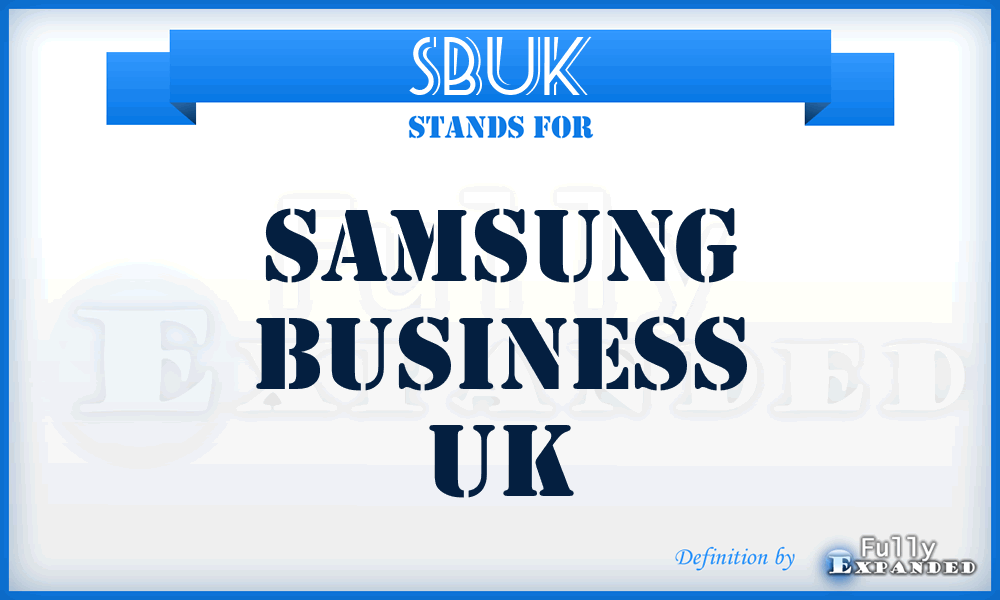 SBUK - Samsung Business UK