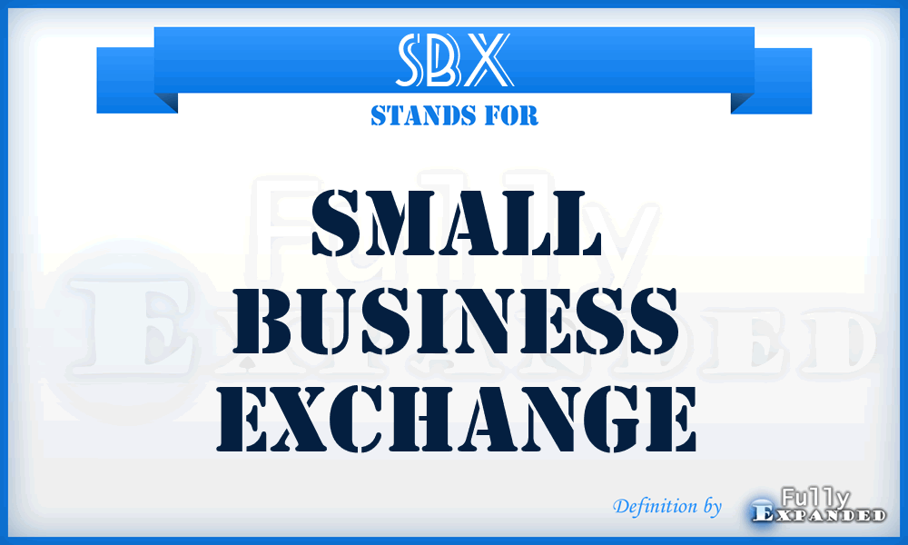 SBX - Small Business Exchange