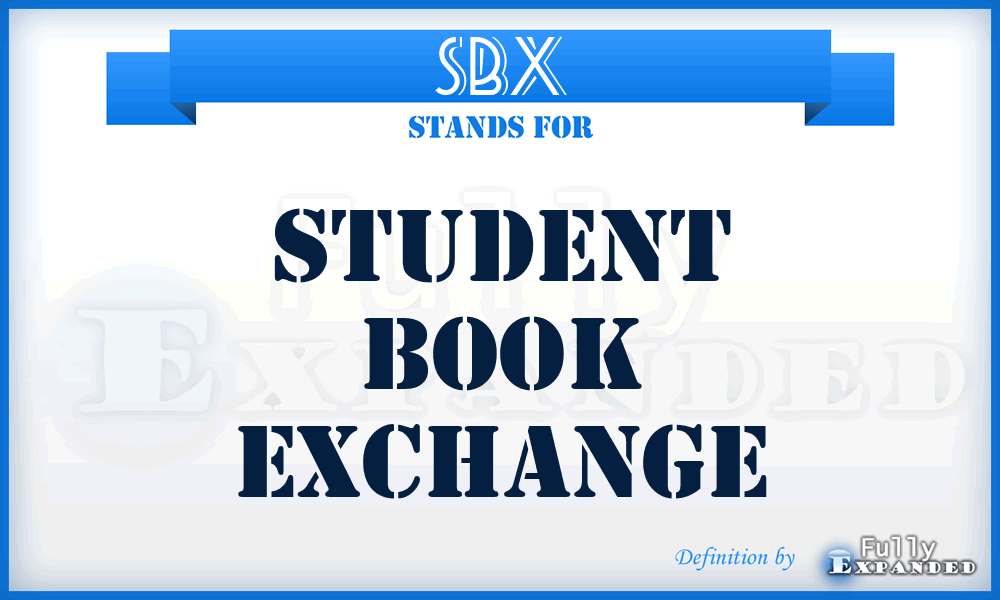 SBX - Student Book Exchange