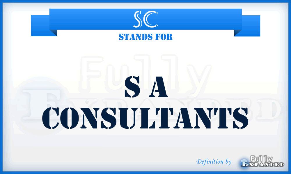 SC - S a Consultants