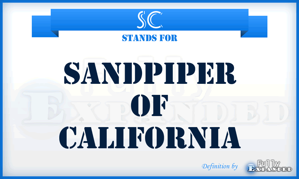 SC - Sandpiper of California