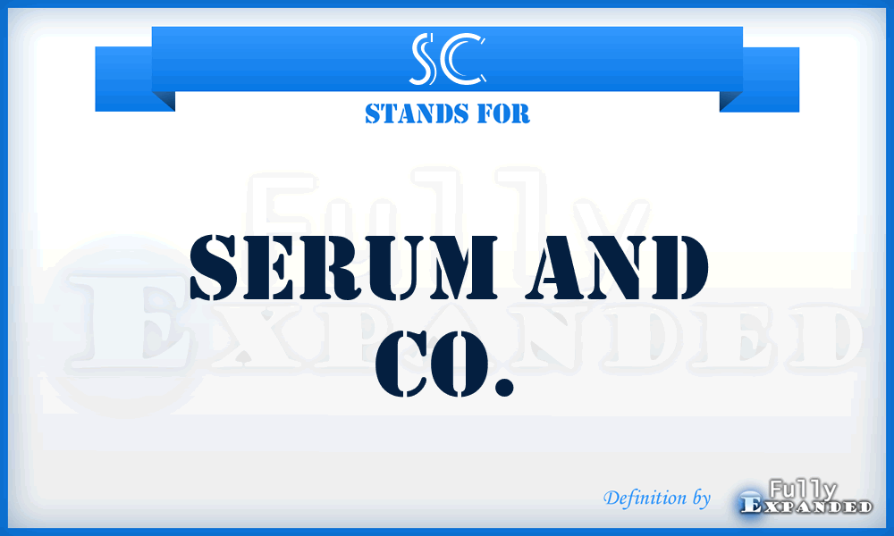 SC - Serum and Co.