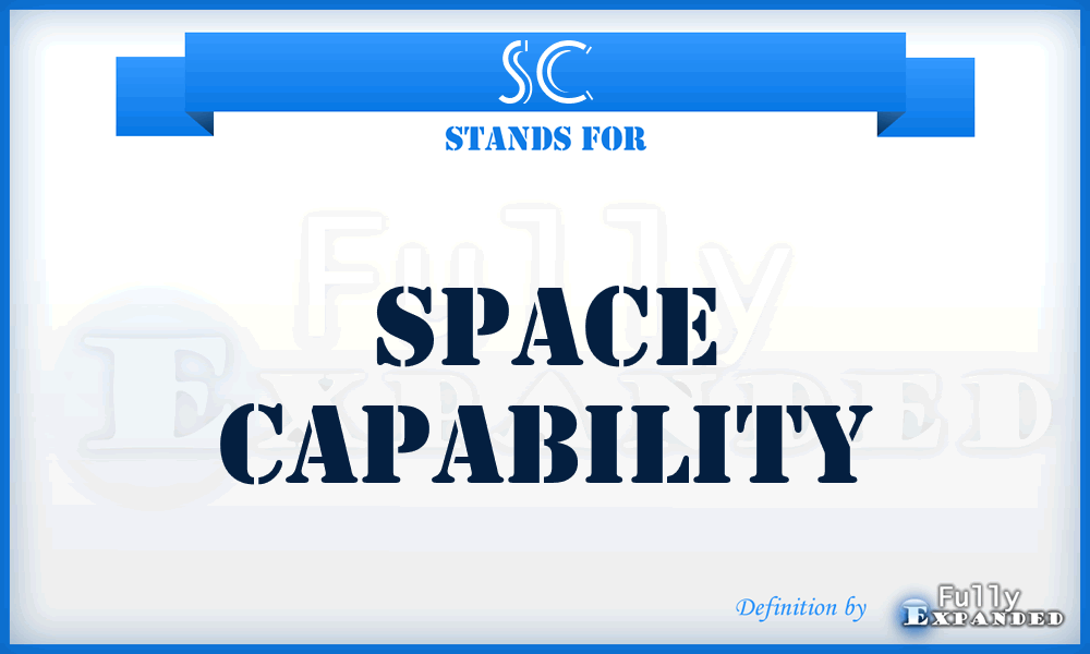 SC - Space Capability