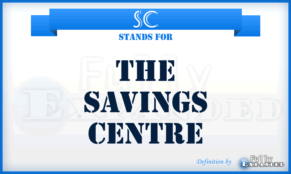 SC - The Savings Centre