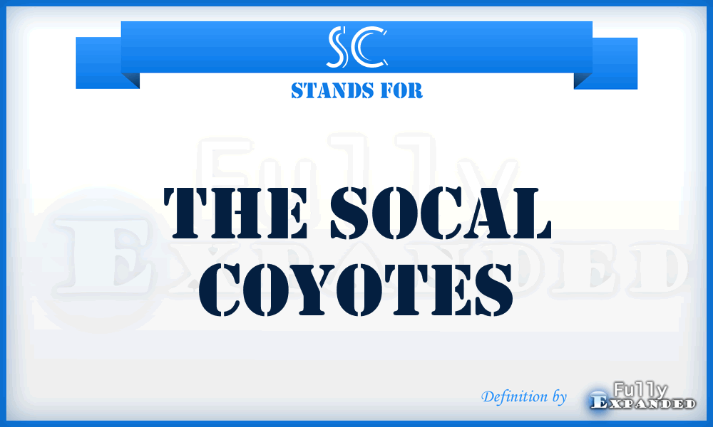 SC - The Socal Coyotes