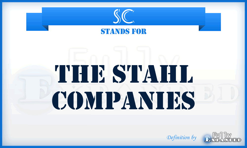 SC - The Stahl Companies