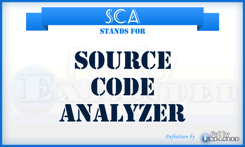 SCA - Source Code Analyzer
