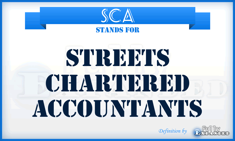 SCA - Streets Chartered Accountants