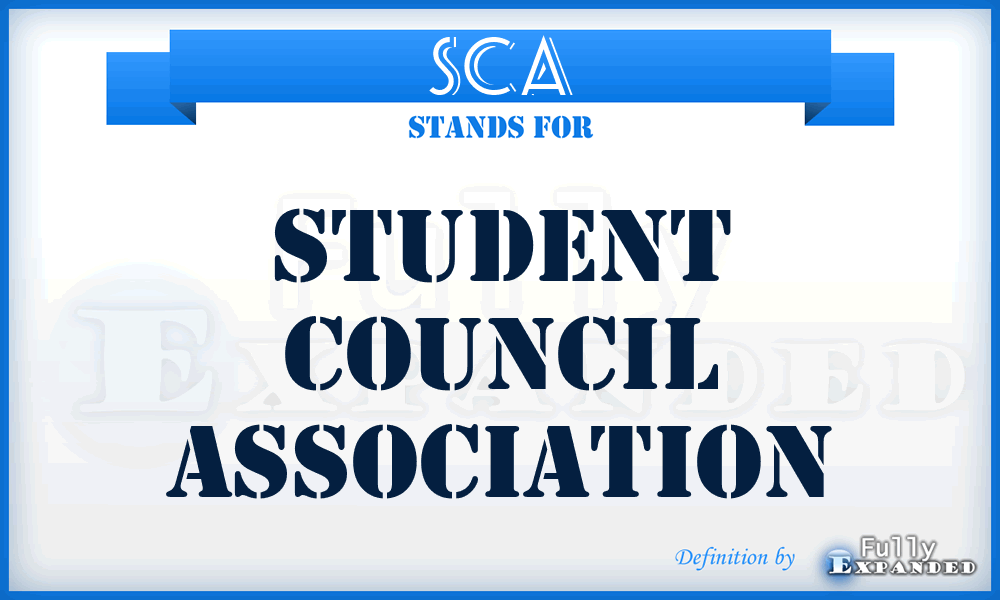 SCA - Student Council Association