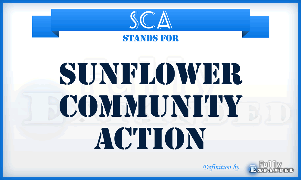 SCA - Sunflower Community Action