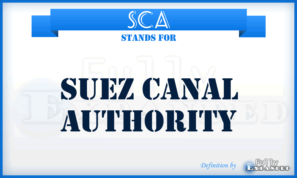 SCA - Suez Canal Authority