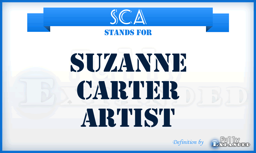 SCA - Suzanne Carter Artist