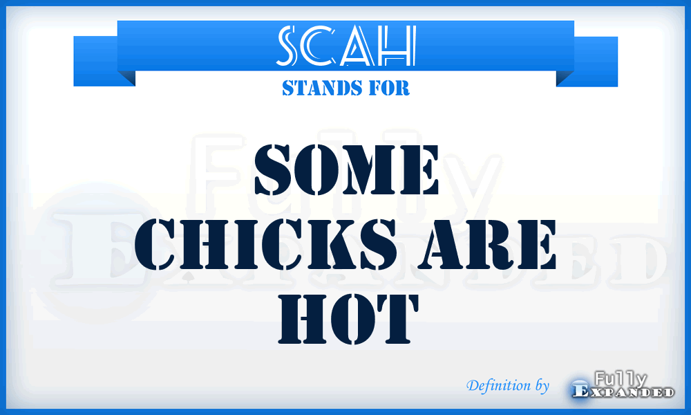 SCAH - Some chicks are hot