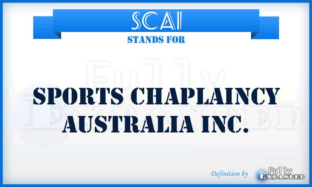 SCAI - Sports Chaplaincy Australia Inc.