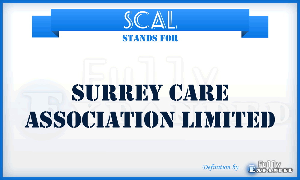 SCAL - Surrey Care Association Limited