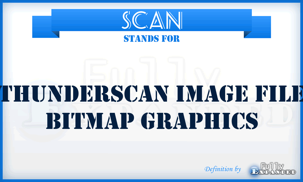 SCAN - Thunderscan image file Bitmap graphics