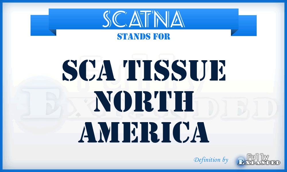 SCATNA - SCA Tissue North America