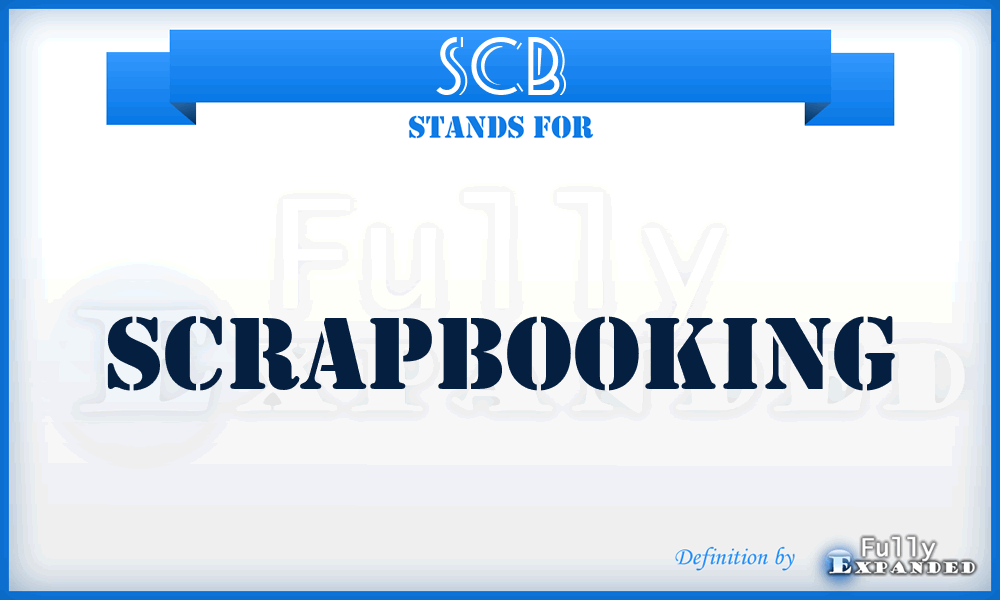SCB - Scrapbooking