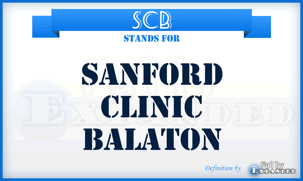 SCB - Sanford Clinic Balaton