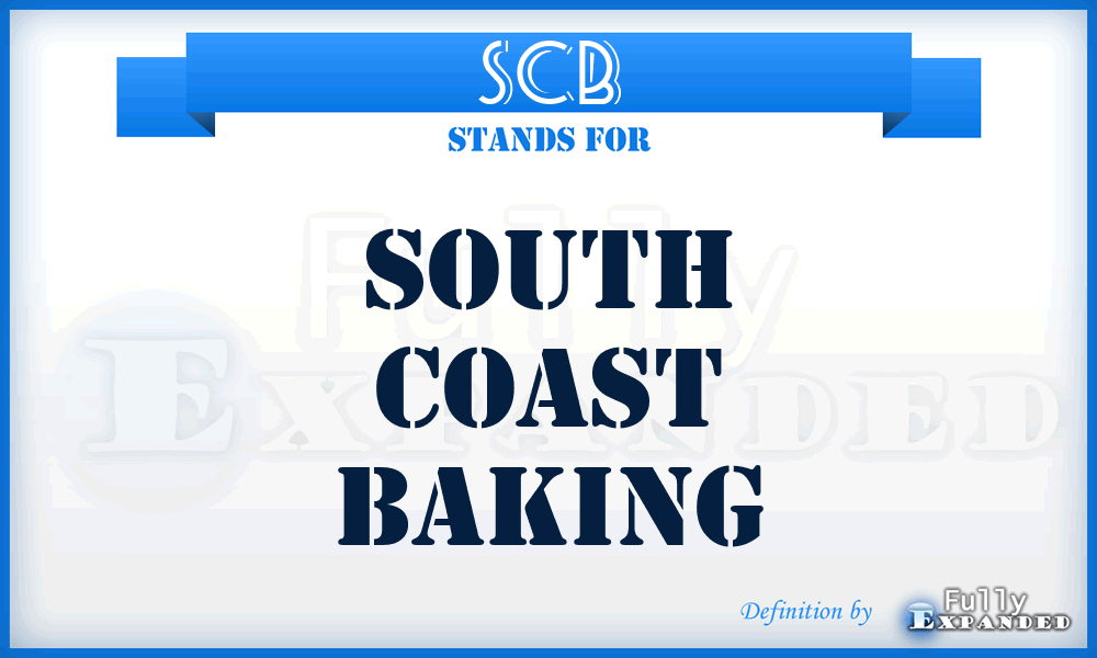 SCB - South Coast Baking