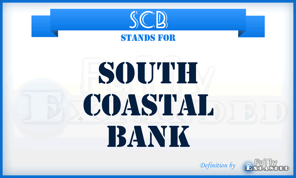 SCB - South Coastal Bank