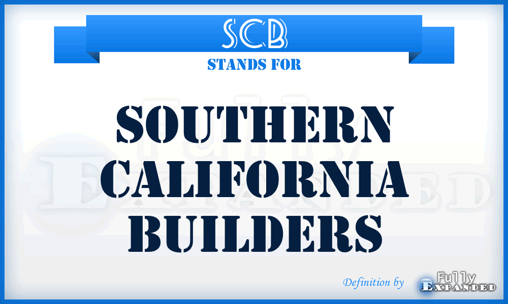 SCB - Southern California Builders