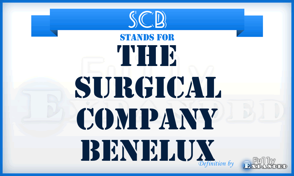 SCB - The Surgical Company Benelux