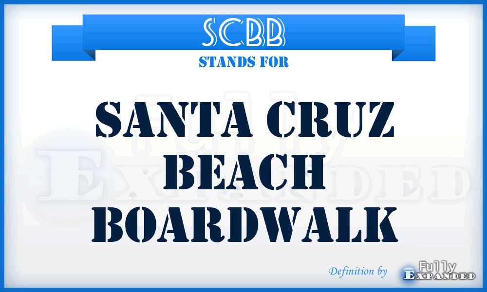 SCBB - Santa Cruz Beach Boardwalk