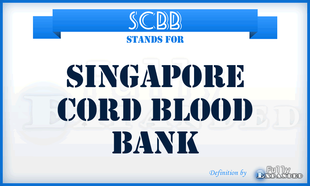 SCBB - Singapore Cord Blood Bank