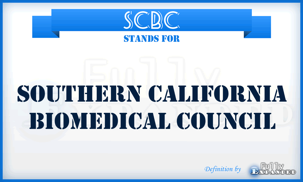 SCBC - Southern California Biomedical Council