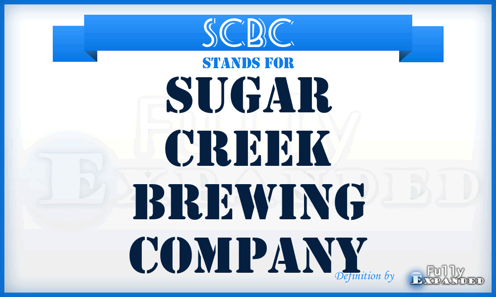 SCBC - Sugar Creek Brewing Company
