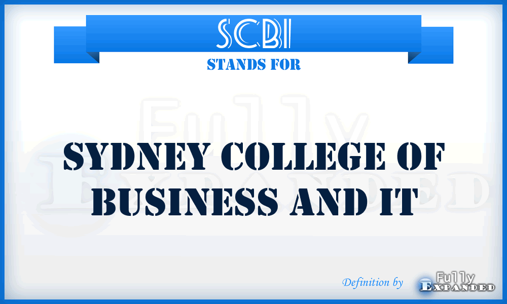 SCBI - Sydney College of Business and It